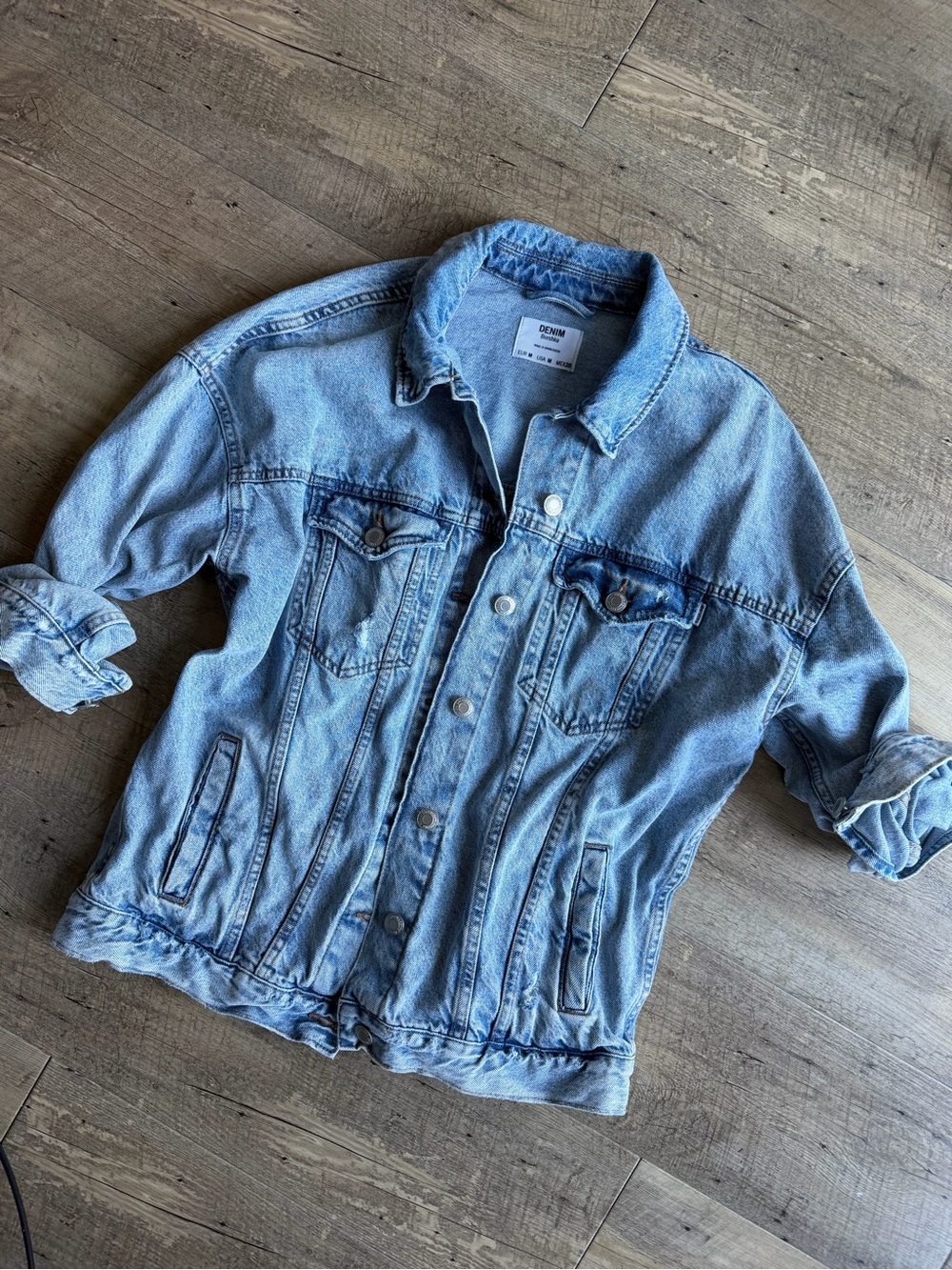 Bershka Light Wash Denim Jacket